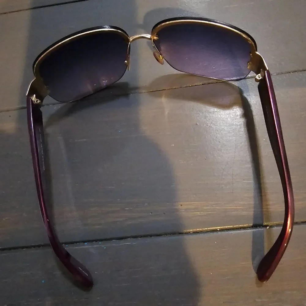 Marc By Marc Jacobs Women's Gold Satin Brown Sunglasses MMJ 015/S